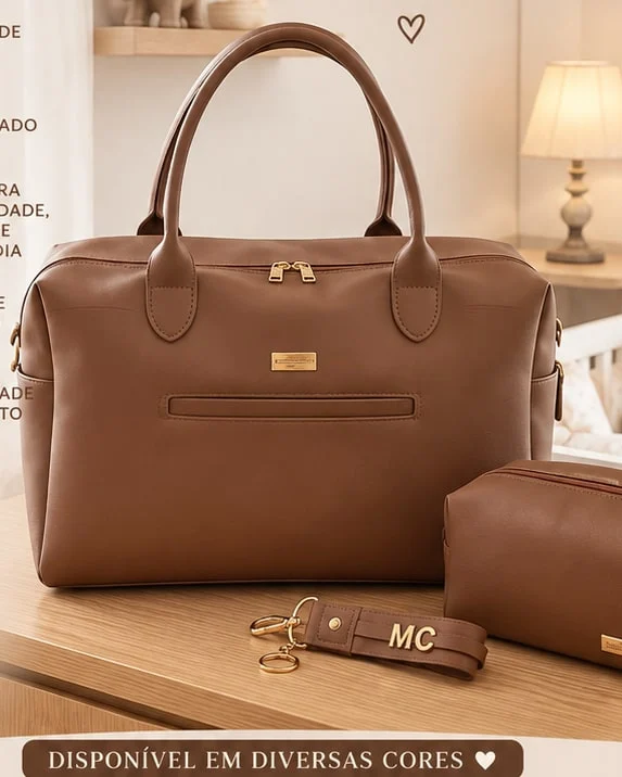 Bolsa Floratta com Necessaire