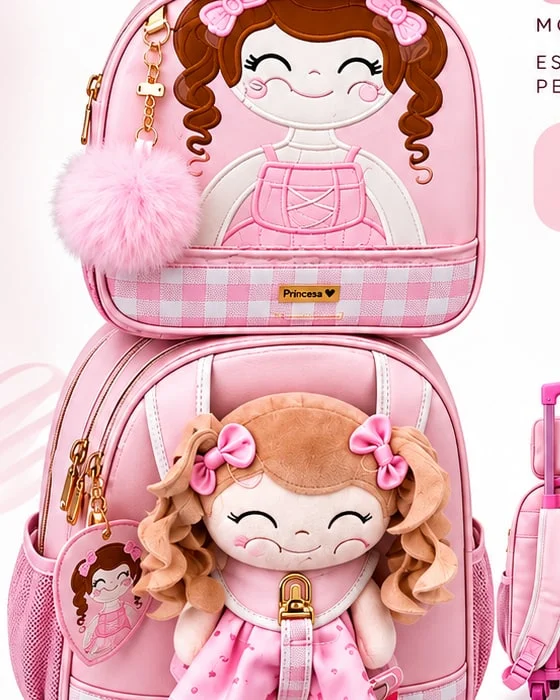 Kit Mochila Escolar 3 em 1