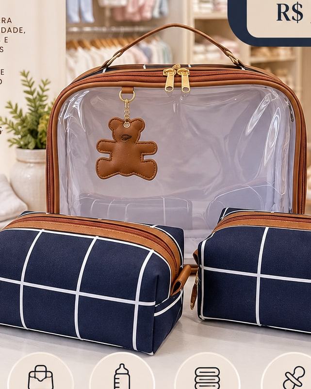 Kit Organizador e Necessaire